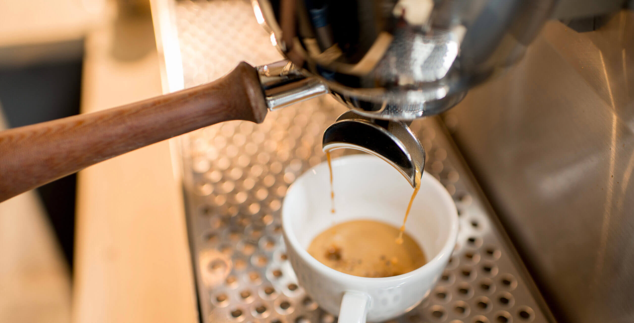 Zubereitung von Espresso-Kaffee