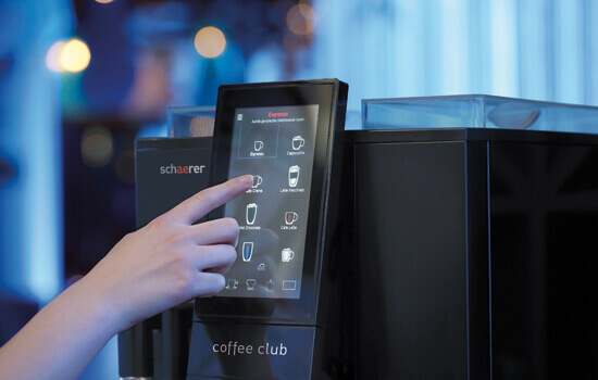 Schaerer Kaffeemaschine Coffee Club Touch Display